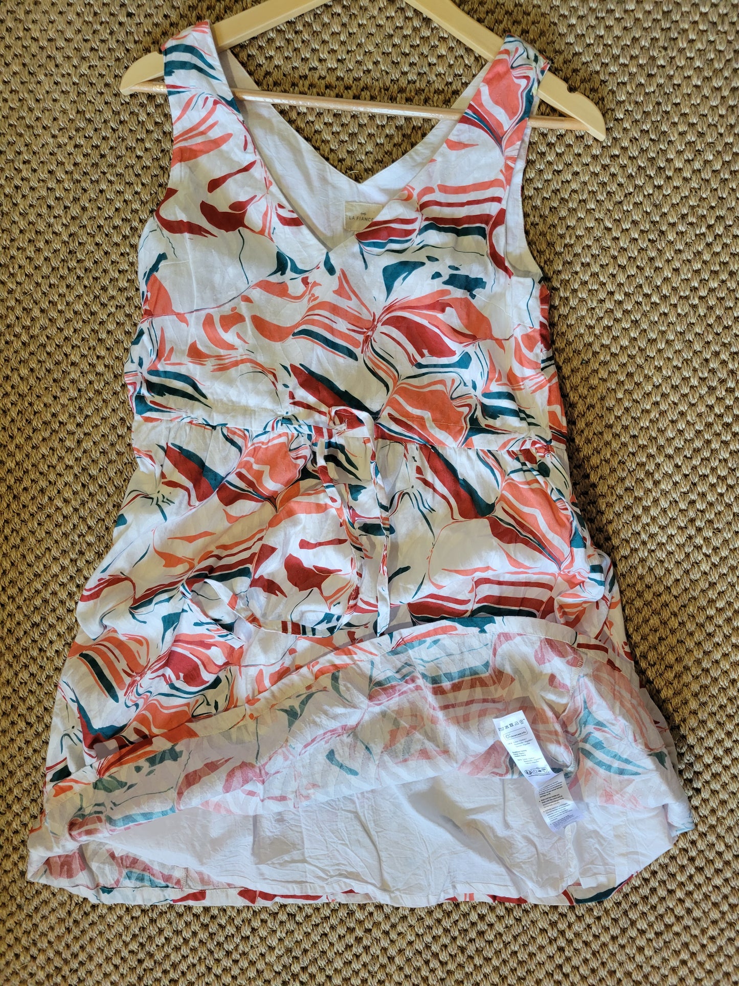 Robe courte doublée imprimée YASA
