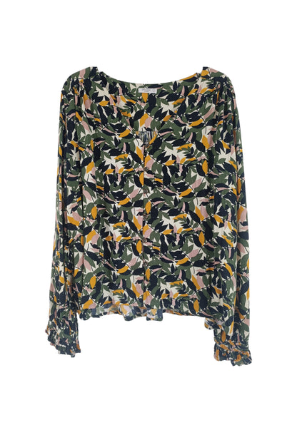Belle blouse à feuilles