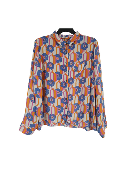 Chemise à fleurs vintage 70's