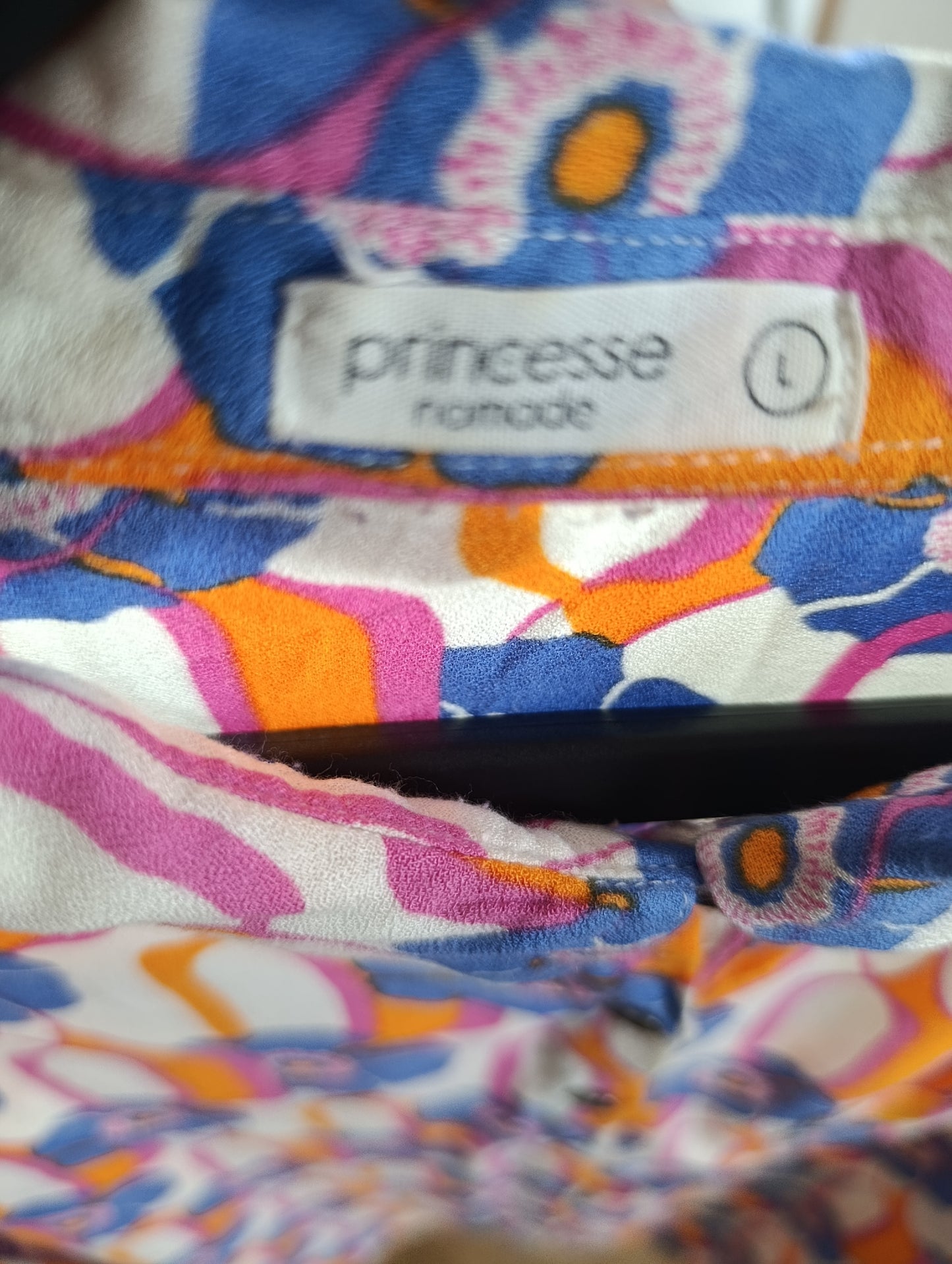 Chemise à fleurs vintage 70's