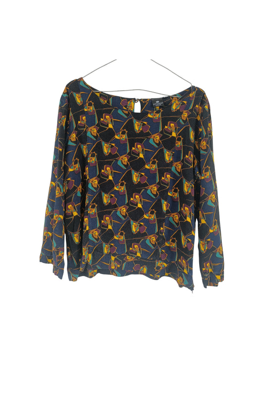 Belle blouse aux tons dorés