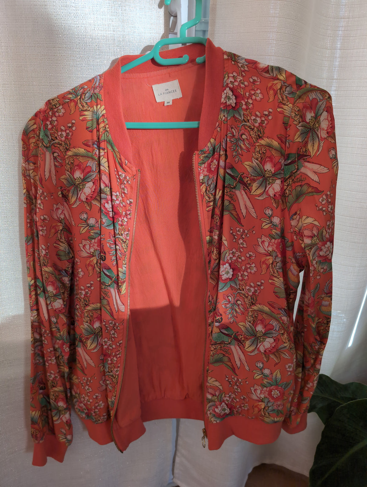 Veste teddy imprimée zippée ONEIDA
