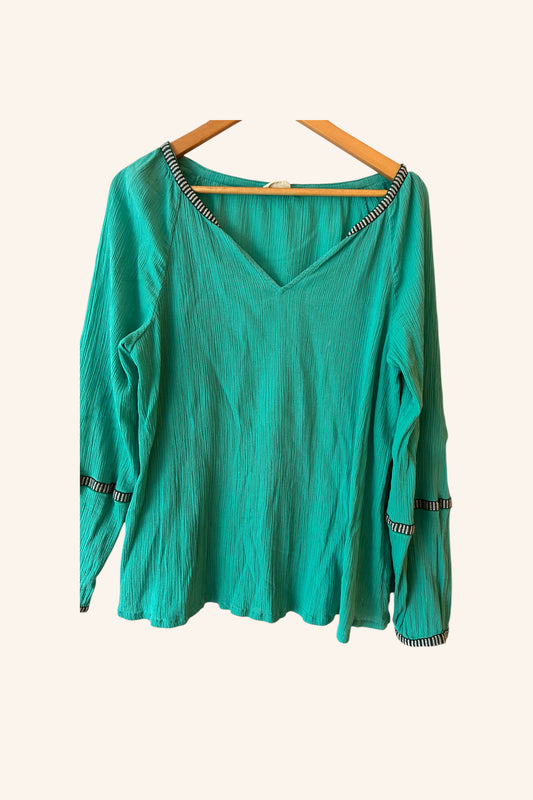 blouse ample gaze de coton