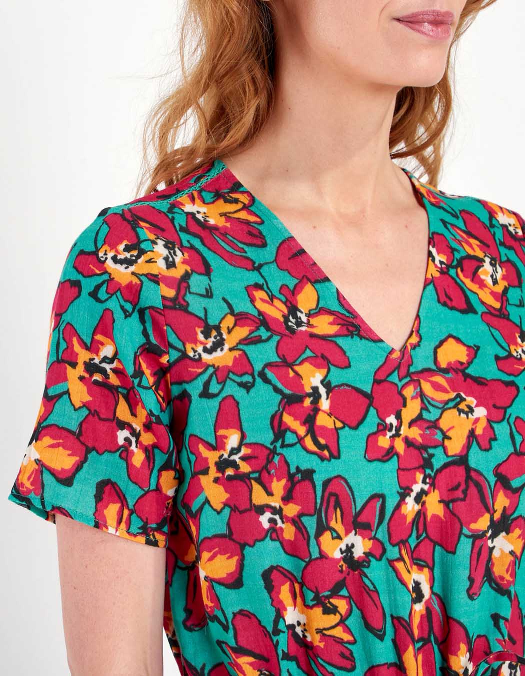 Combi-short gaze de coton WAKABA