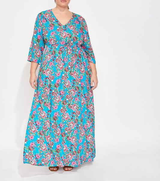 Robe longue imprimée fluide Ecovero QUIMPUR