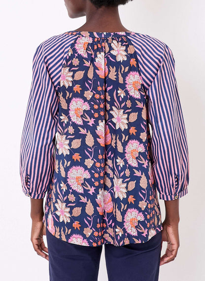 Blouse imprimée ample voile de coton bio OCCI