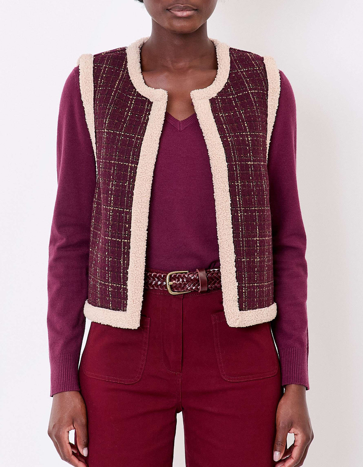Gilet réversible sherpa et à motifs RISI