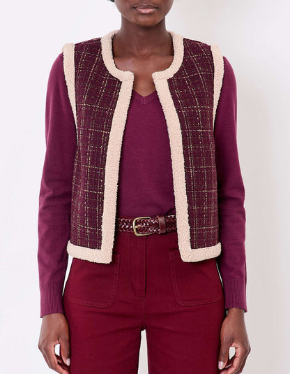 Gilet réversible sherpa et à motifs RISI