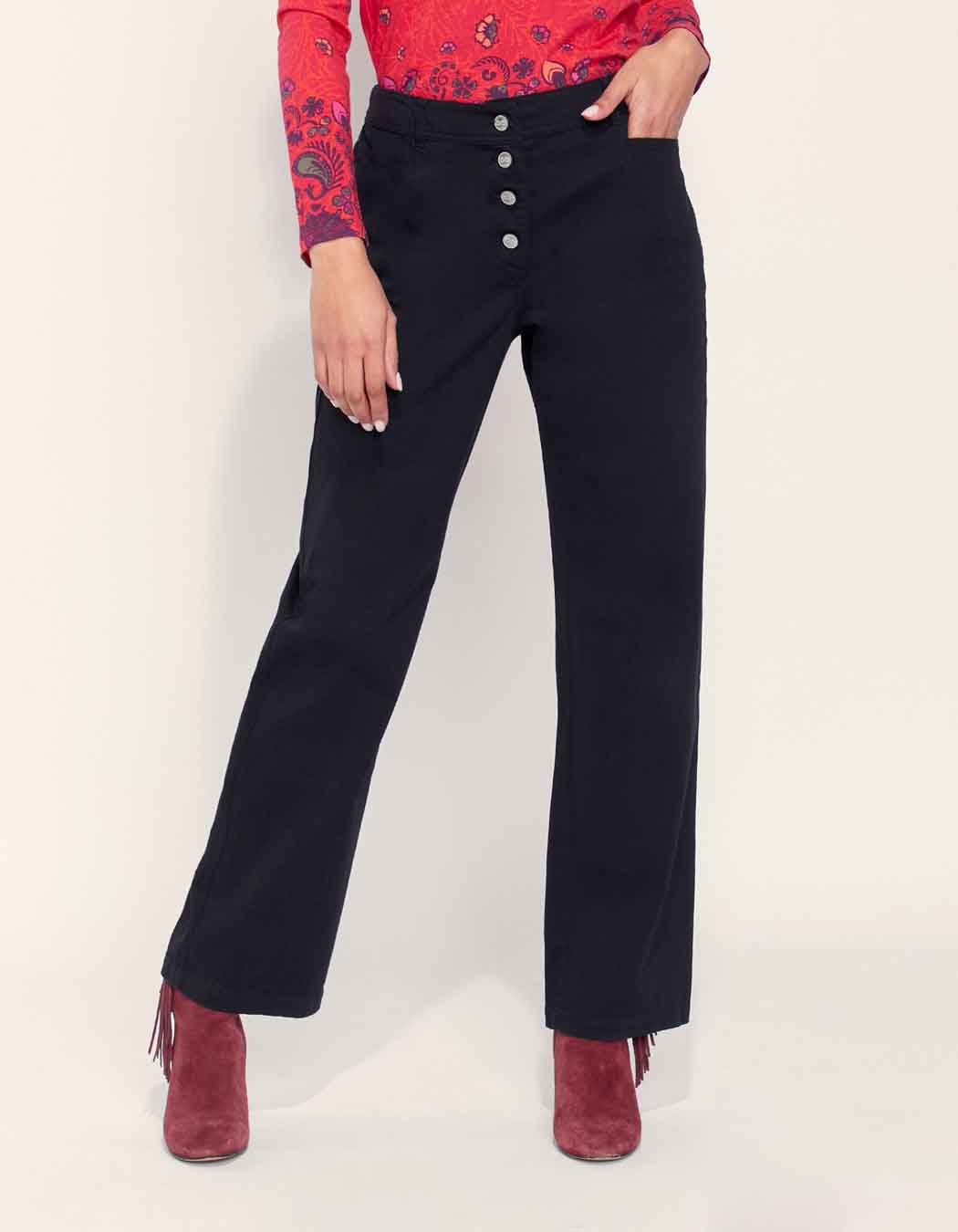 Pantalon droit large coton LAMITTA