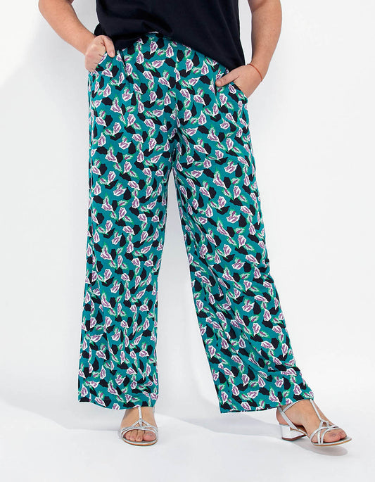 Pantalon large imprimé ESTIA