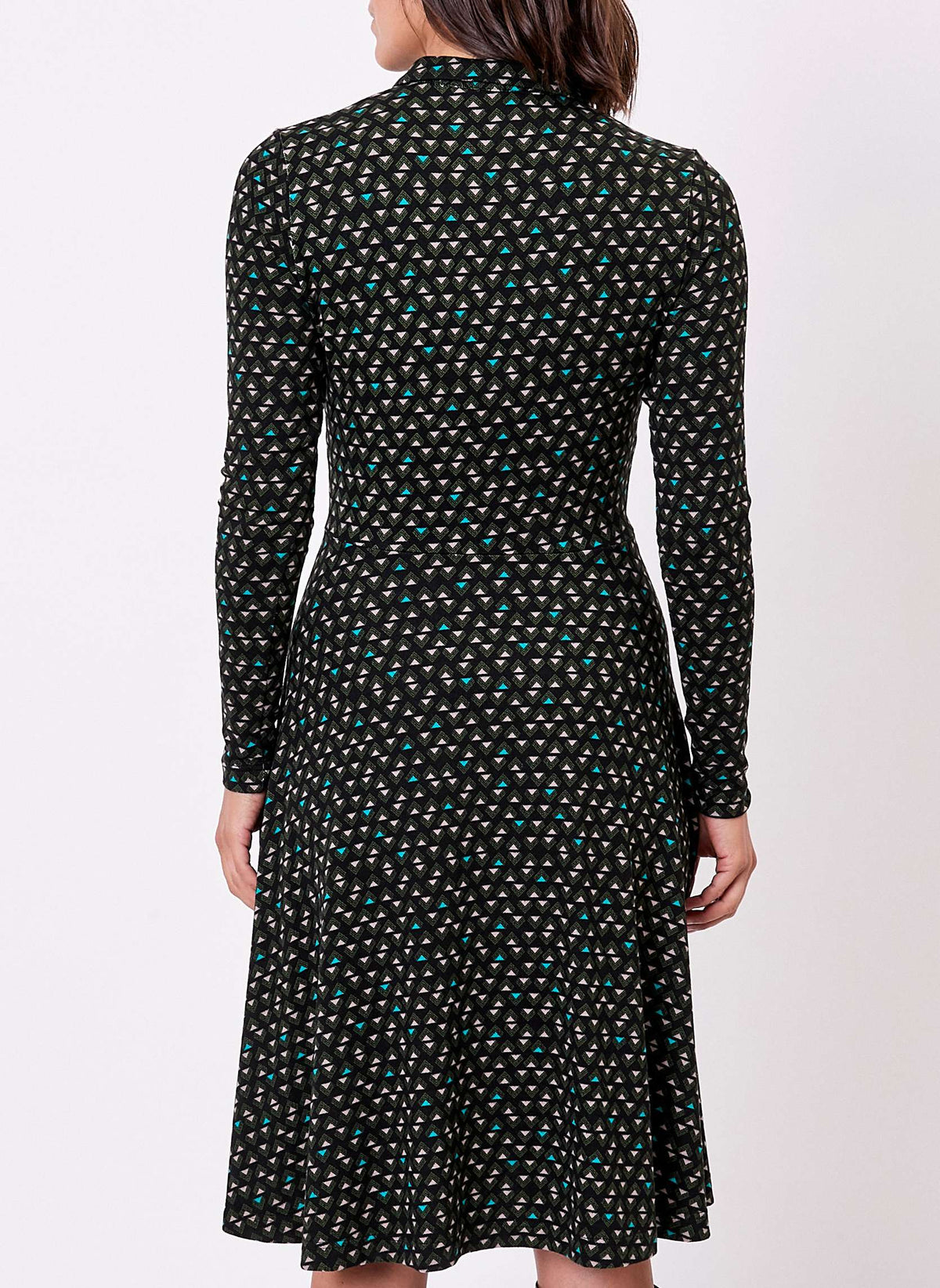 Robe chemise maille fluide imprimée SANDA