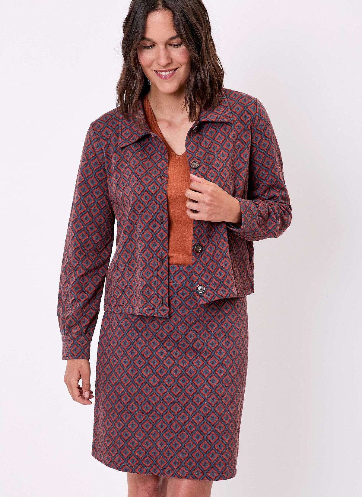 Veste maille jacquard bio SUMALI