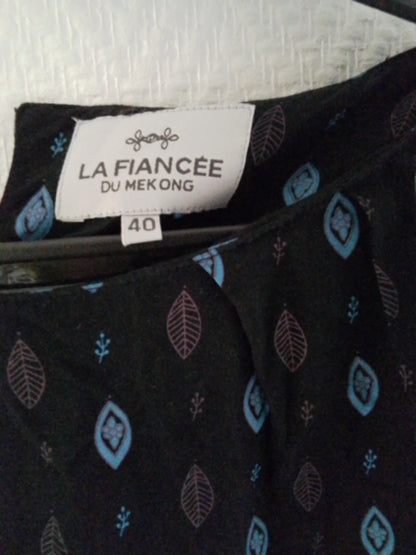 Top noir manches longues