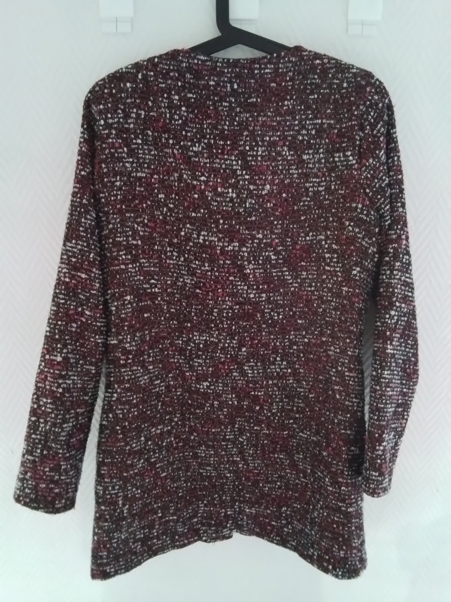 Manteau long avec fil brillant