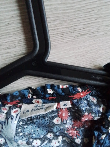 Chemisier boutonné imprimé en coton