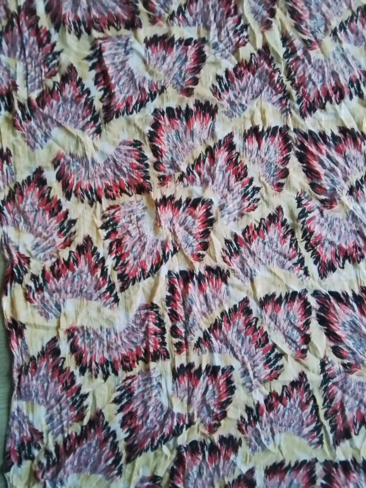 Grand foulard rectangle coton