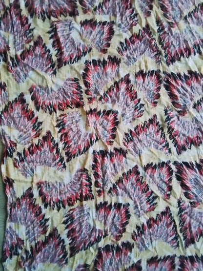 Grand foulard rectangle coton