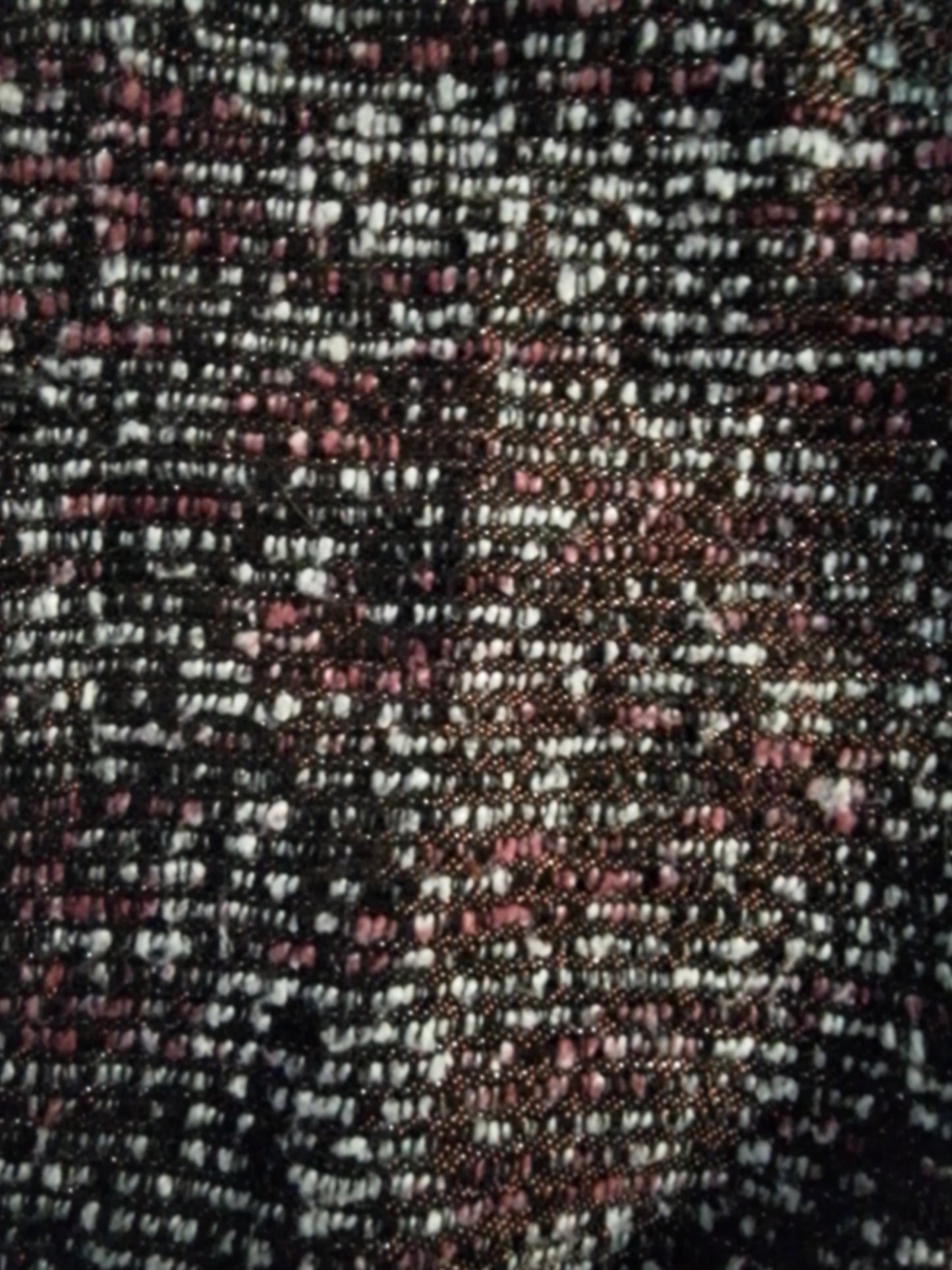 Manteau long avec fil brillant