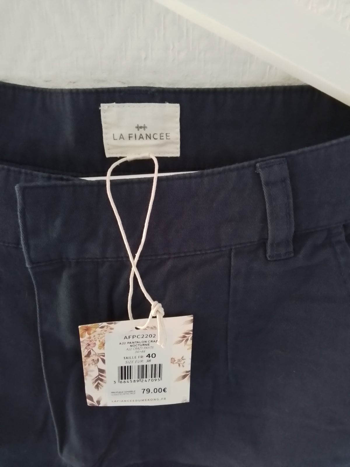 Pantalon coton jambe large CRAZY