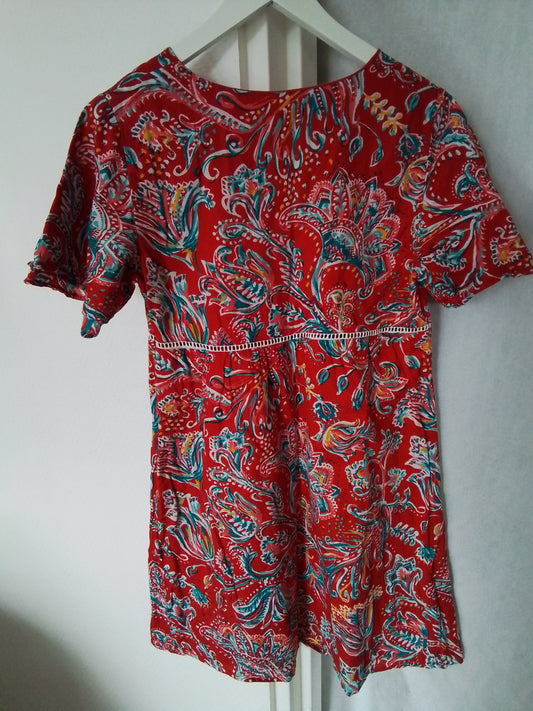 Robe coton coupe fluide