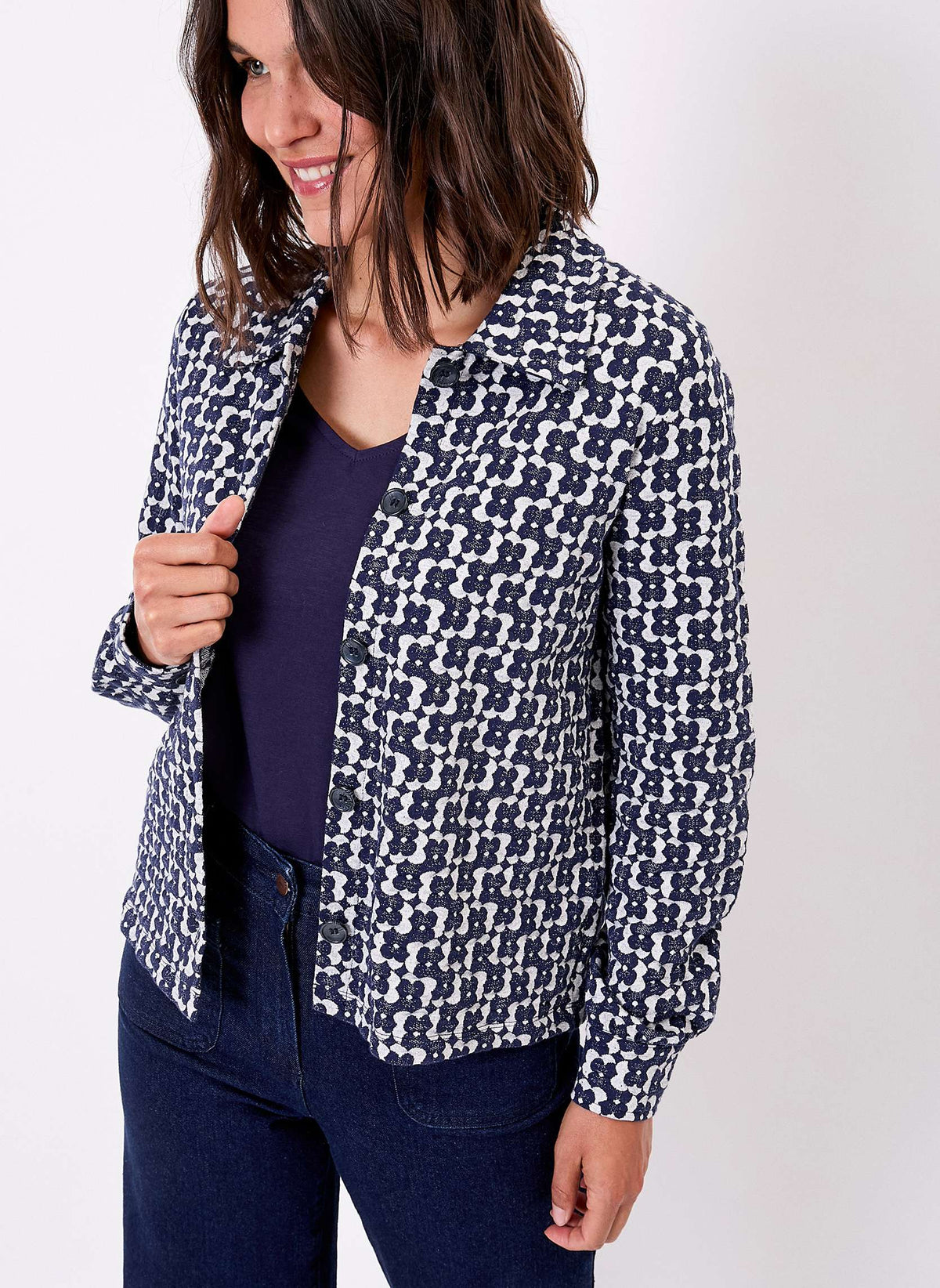 Veste maille jacquard bio SUMALI