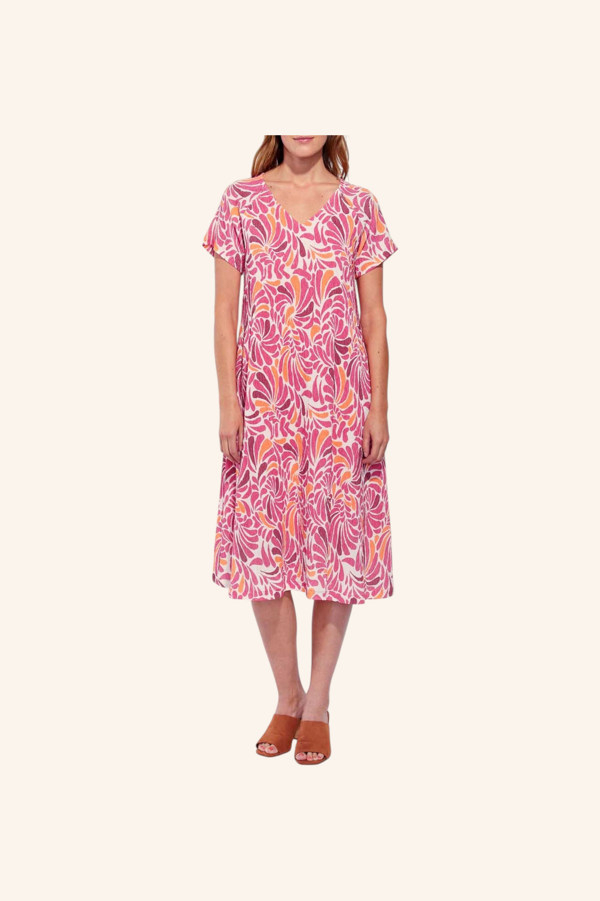 Robe midi plissée évasée ENDER