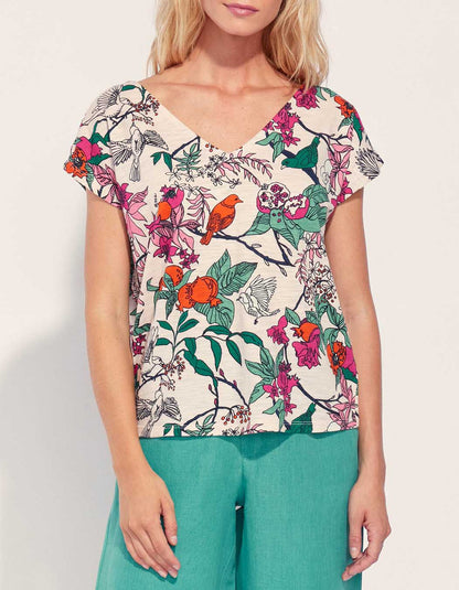 Tee shirt coton flammé bio BACACIANE