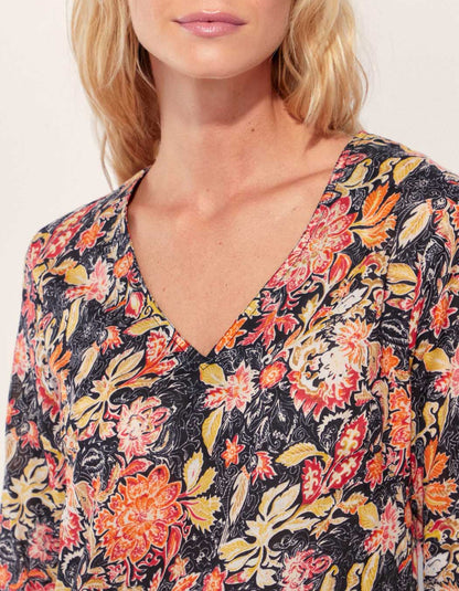 Tunique imprimée coton bio LAURIE