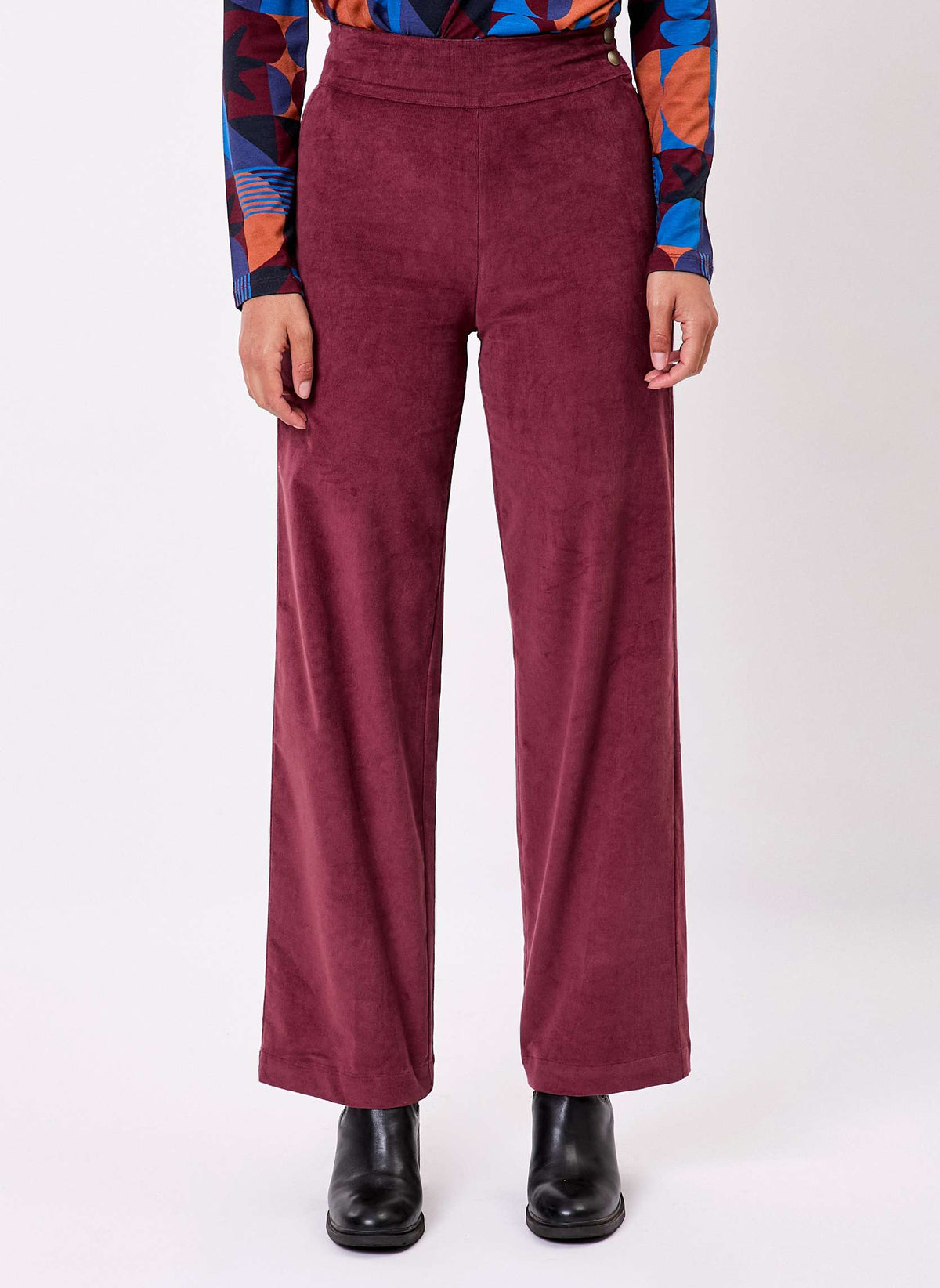 Pantalon droit large velours côtelé bio OSCAR