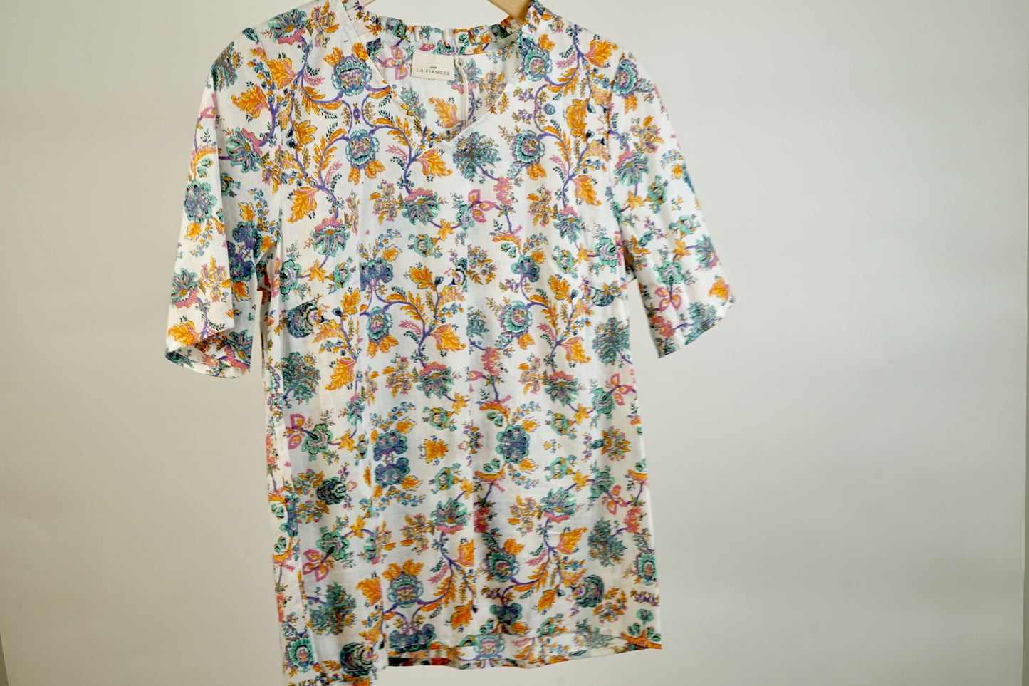 Top col volanté coton bio MANJU