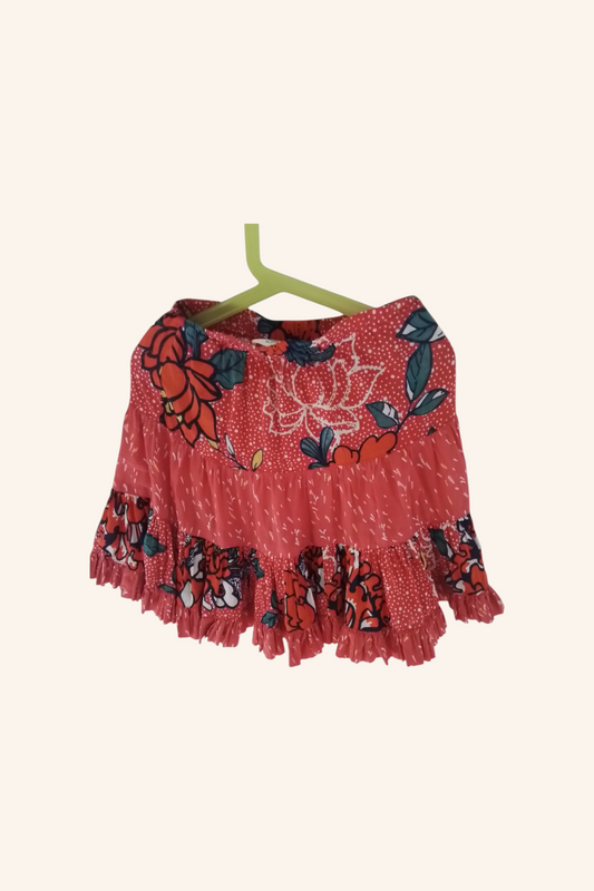 Jupe petite fille coton imprimé taille 8 ans