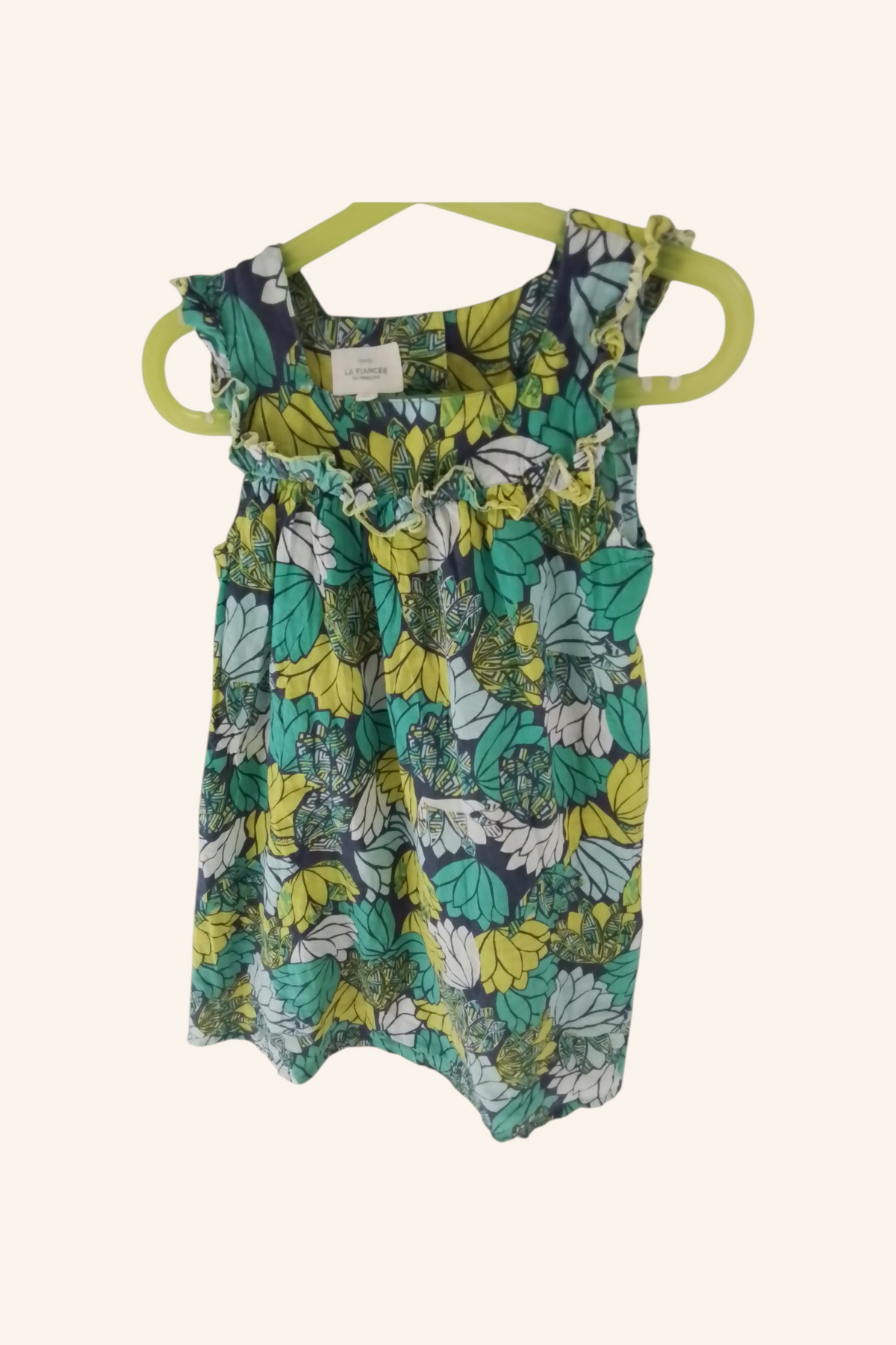 Robe petite fille coton imprimé ARIANA taille 6 ans