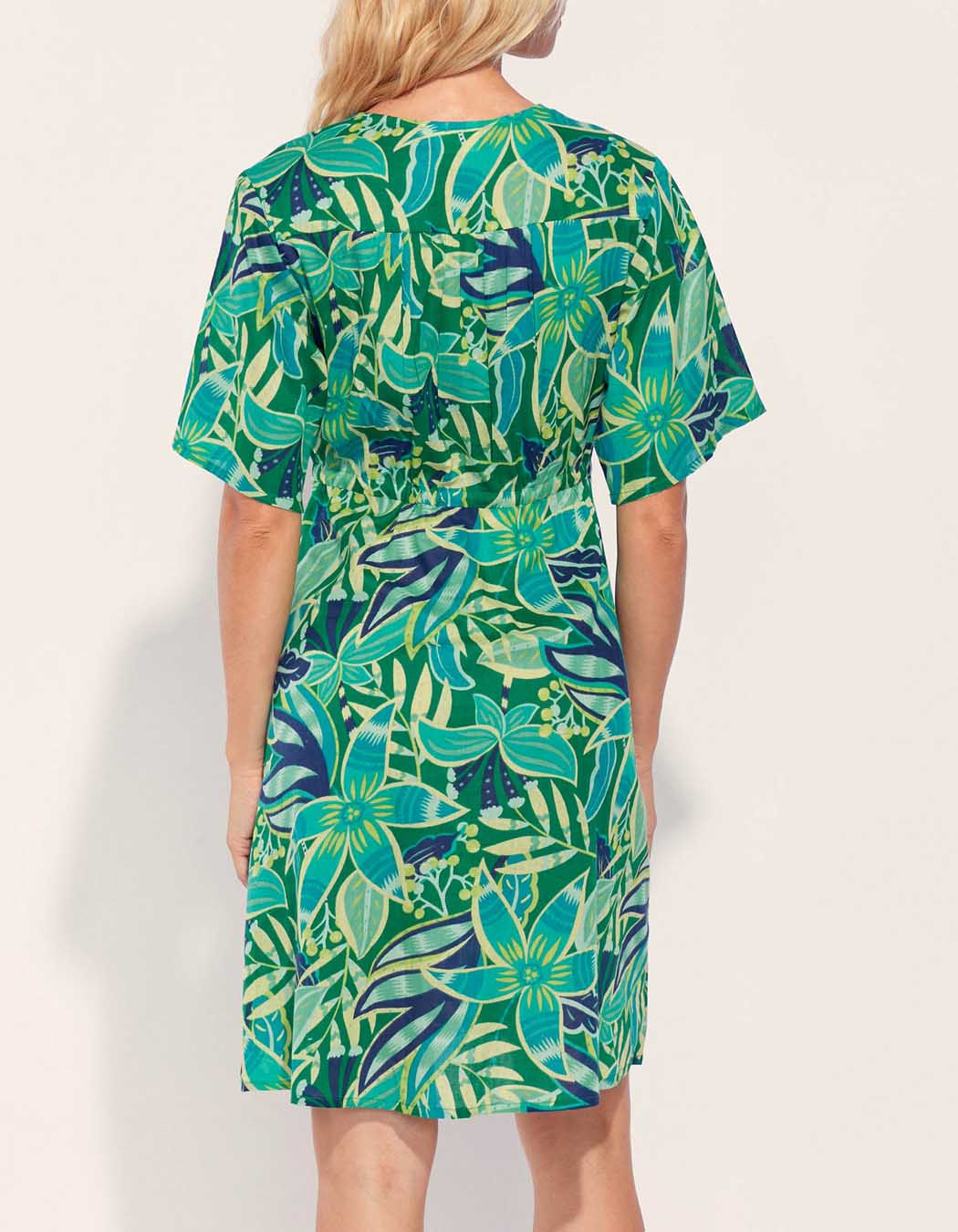 Robe coton bio empire imprimée ZAINA