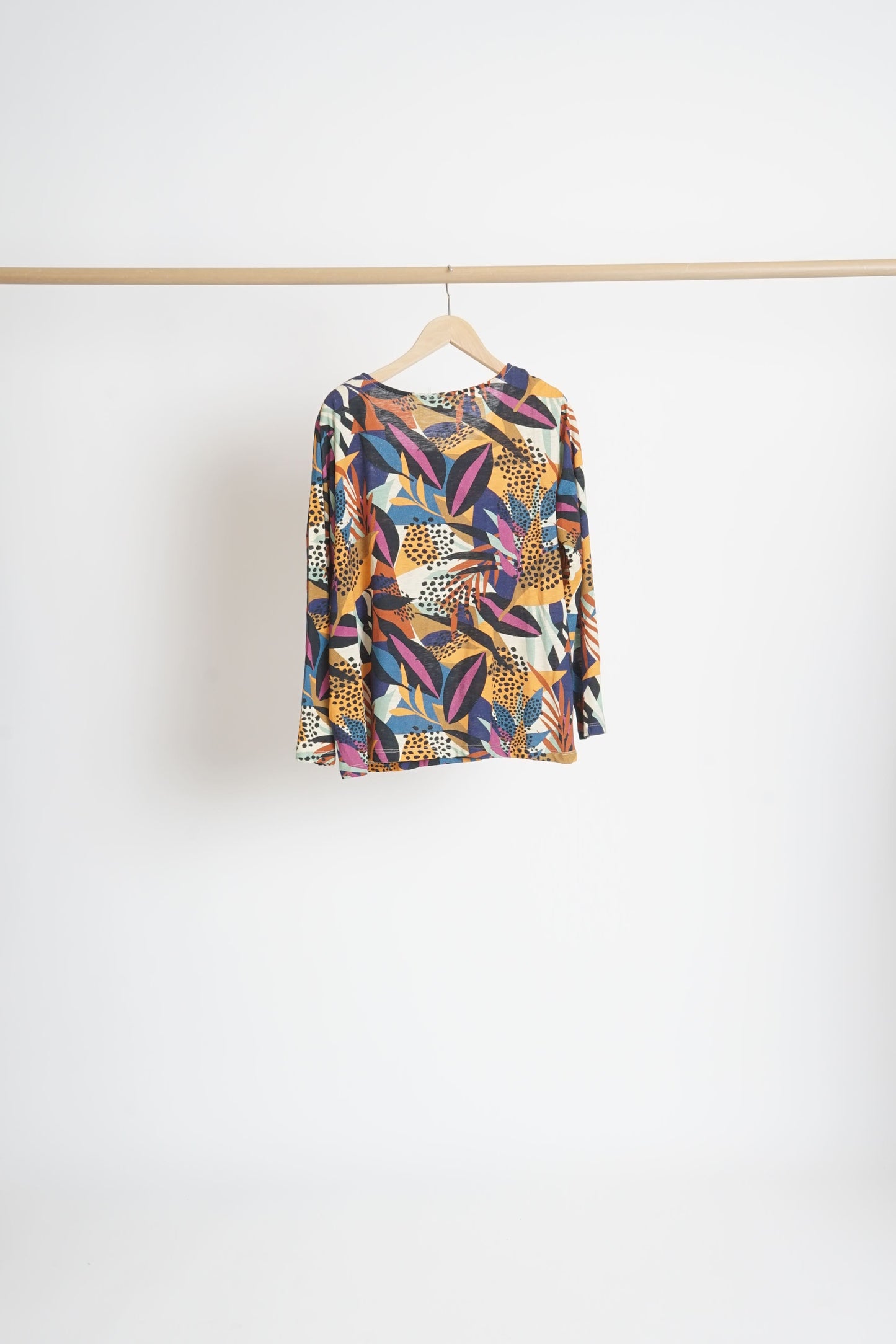 T-shirt droit coton flammé imprimé KANPUR