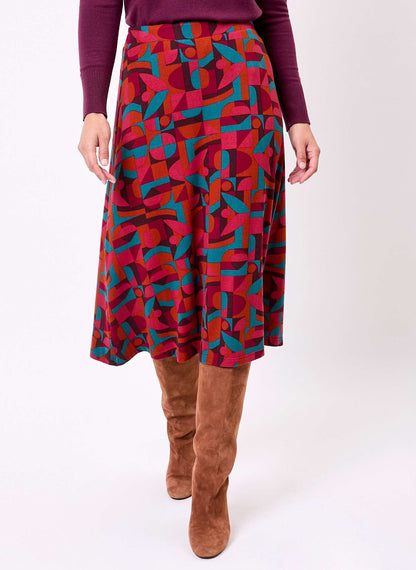 Jupe midi maille fluide ESTER