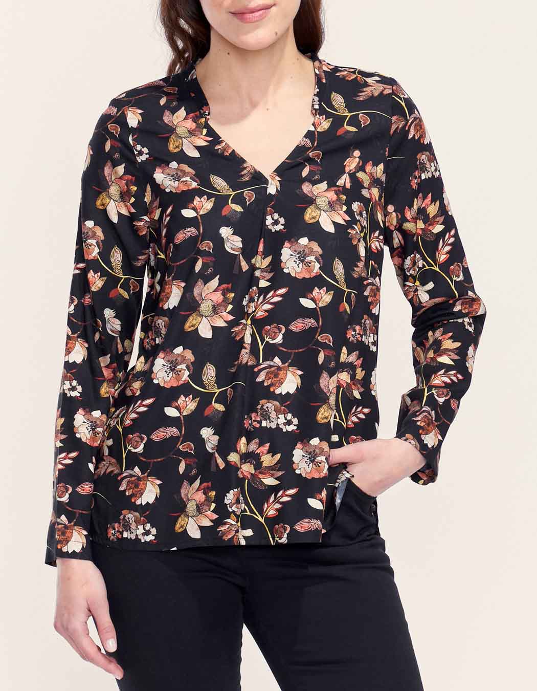Blouse fluide evasée Ecovero AWARANE