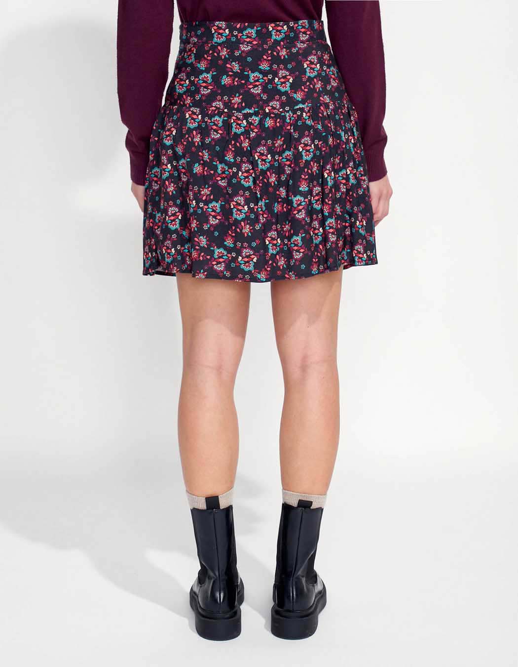 Jupe courte fluide imprimée PATNA