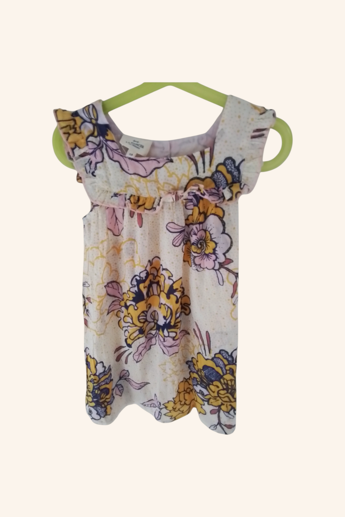 Robe petite fille coton imprimé ARIANA taille 6 ans