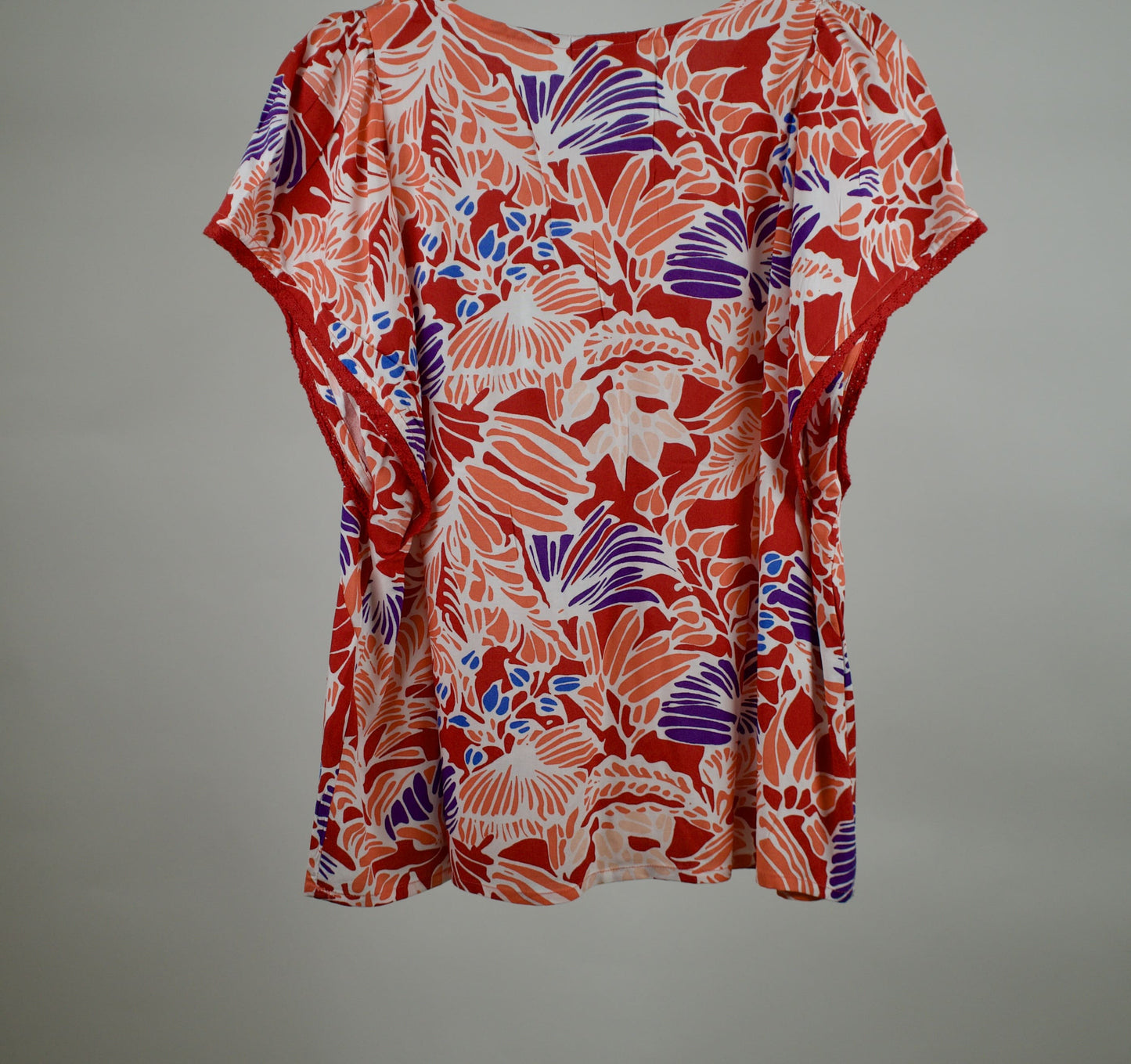 Top imprimé dentelles NEEMA