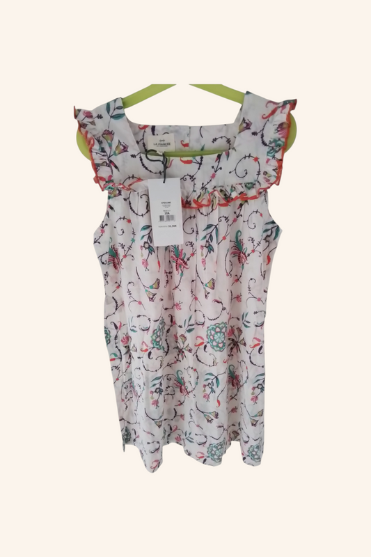 Robe fille coton imprimé ARIANA taille 10 ans