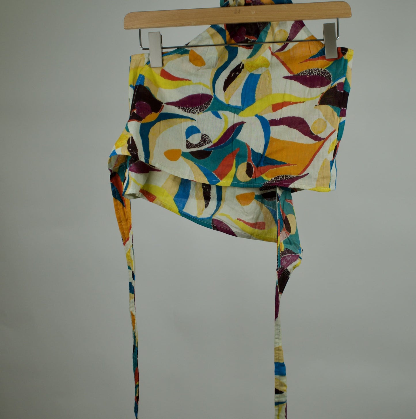 Top dos nu cache-cœur gaze de coton QUJA