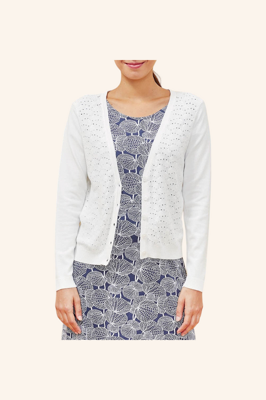 Gilet maille ajourée Xonia