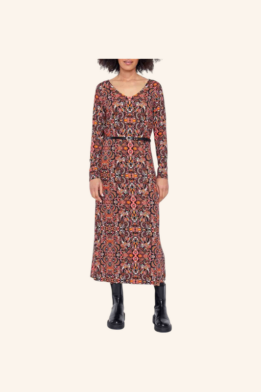 Robe midi en maille jersey BEELA