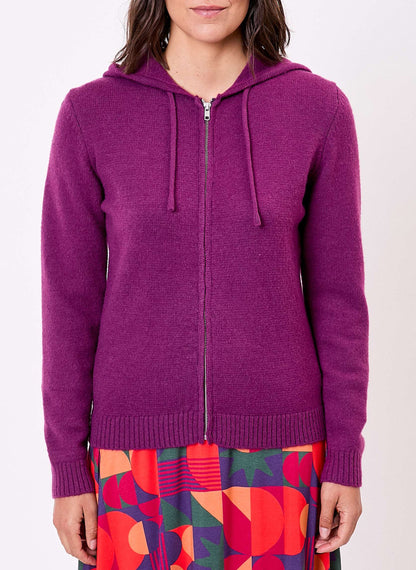 Gilet zippé maille unie à capuche GARREN