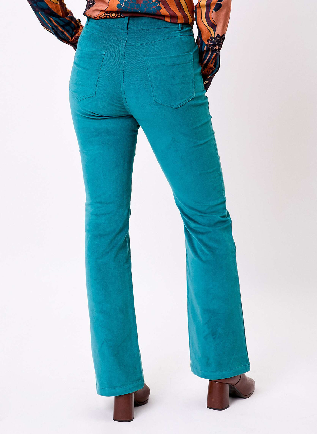 Pantalon flare velours côtelé bio LULU