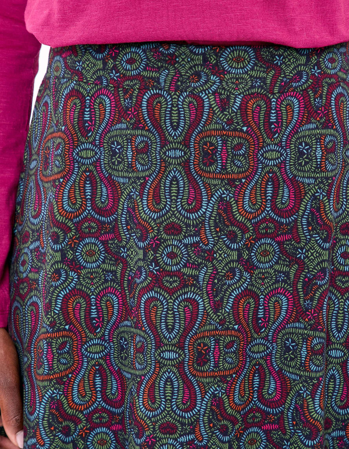 Jupe midi maille fluide ESTER