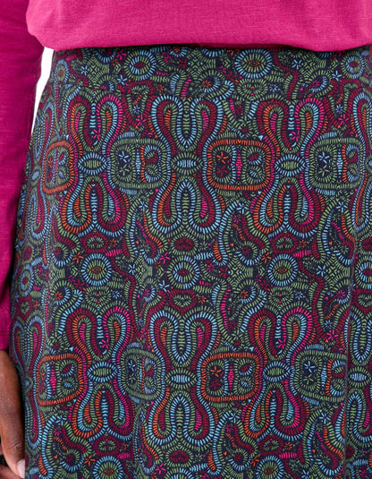 Jupe midi maille fluide ESTER