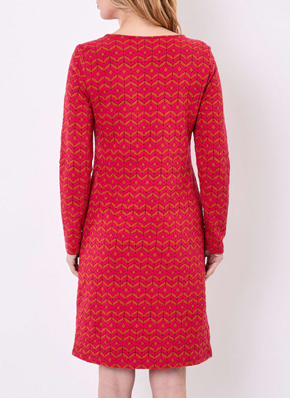 Robe courte maille jacquard PADMA