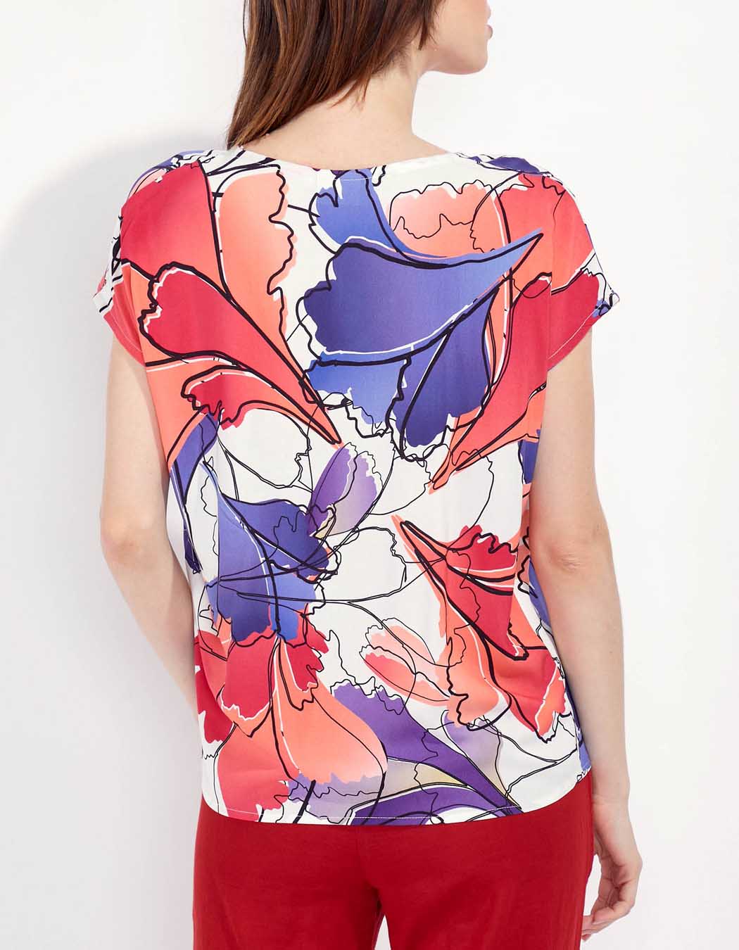 Blouse sans manches imprimée HENA