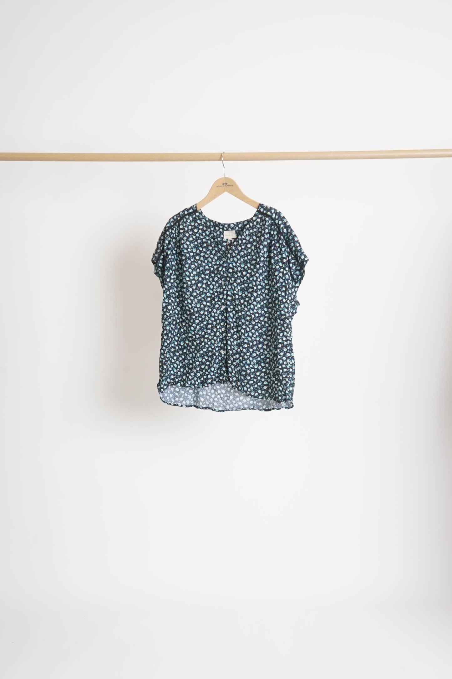 Blouse fluide col v ecovero VALERIA